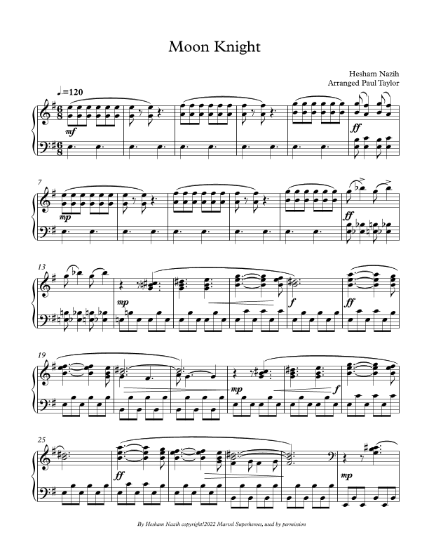 Moon Knight (arr. Paul Taylor)