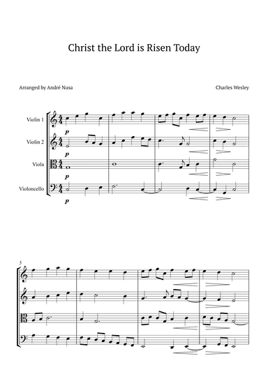 Christ the Lord is Risen Today (arr. André Nusa)