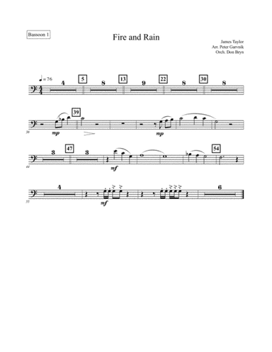 Fire And Rain (arr. John Spacey)