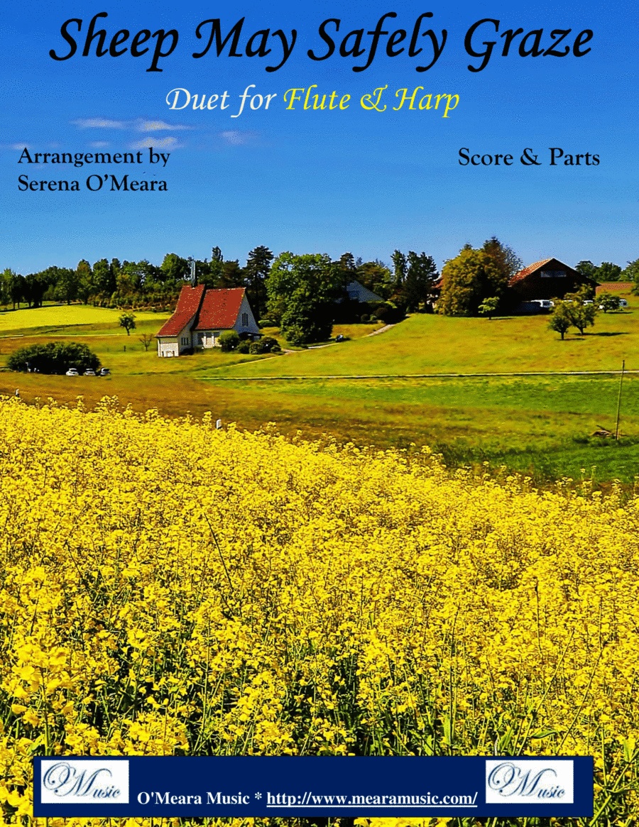 Sheep May Safely Graze, Duet for Flute & Harp (arr. Serena O’Meara)
