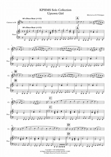 Uptown Girl (arr. Kevin P Holdgate)