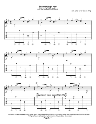 Scarborough Fair/canticle (arr. Steven King)