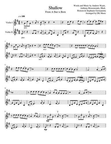 Shallow (arr. DK Music)
