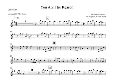 You Are The Reason (arr. Alex Souza)