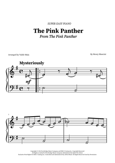 The Pink Panther (arr. Valdir Maia)