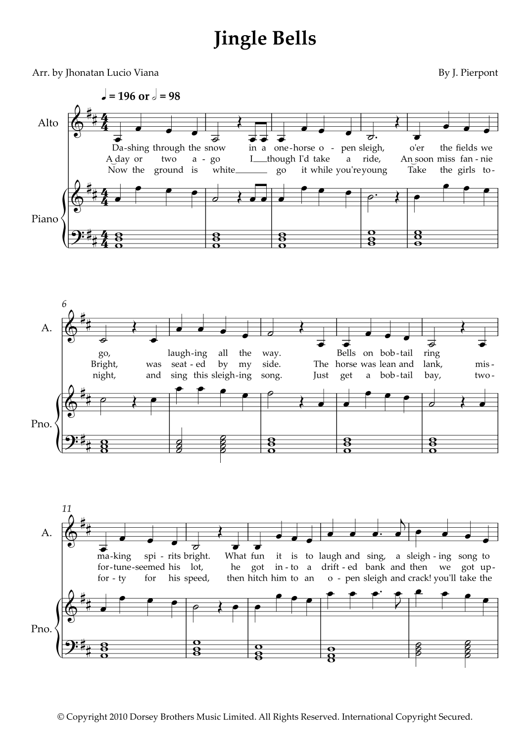 Jingle Bells (arr. Jhonatan Lucio Viana)
