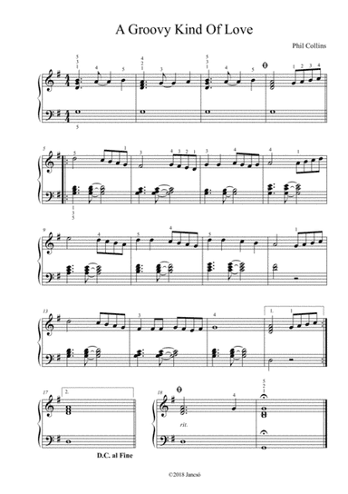 A Groovy Kind Of Love (arr. Thomas Jancso)