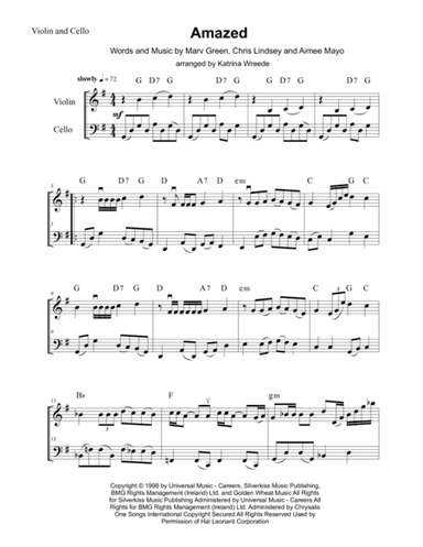Amazed (arr. Katrina Wreede)