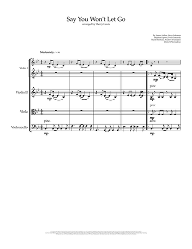 Say You Won't Let Go (arr. Sherry Lewis)