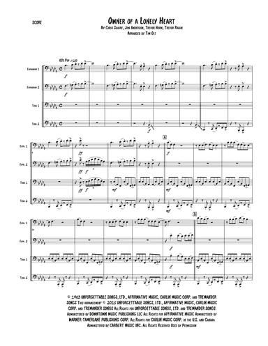 Owner Of A Lonely Heart (arr. Tim Olt)