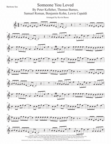 Someone You Loved (arr. Kevin Busse)