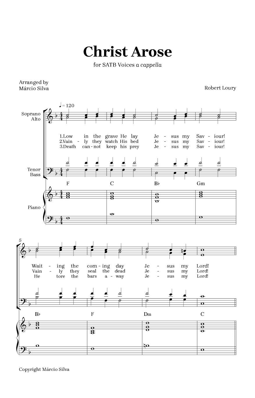 Christ Arose (arr. Márcio Silva)
