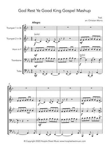 God Rest Ye Good King Gospel Mashup (arr. Hoopla Sheet Music)