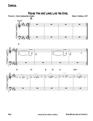 Praise Yah and Long Live the King (Cast) from "The Kings" - ACT 2:Song 1