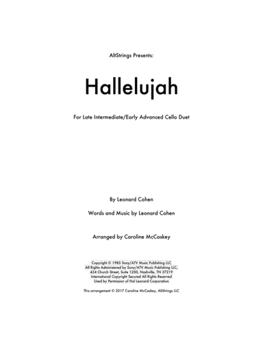 Hallelujah (arr. Caroline McCaskey)