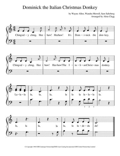 Dominick, The Donkey (arr. Aleta Clegg)