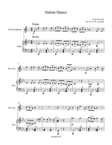 Italian Dance (arr. Nick Lacanski)