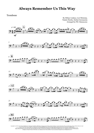 Always Remember Us This Way (arr. P.H. Damasceno)