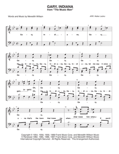 Gary, Indiana (arr. Walter Latzko)
