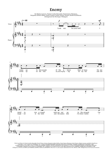 Enemy (arr. Henrique F Mangoni)