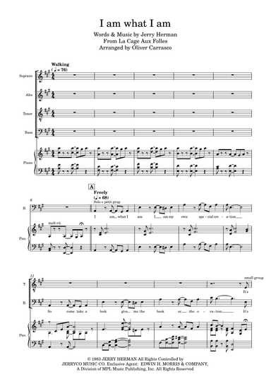 I Am What I Am (arr. Óliver Carrasco)