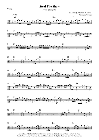 Steal The Show (arr. Wesley S. SIlva)