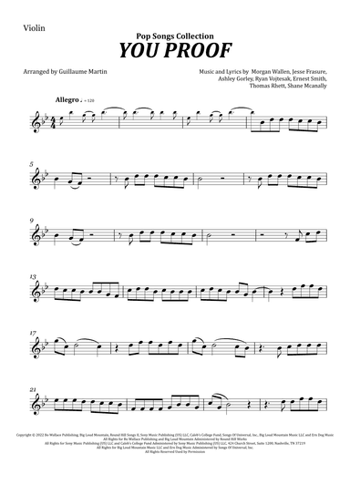 You Proof (arr. Guillaume Martin)
