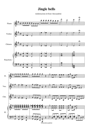 Jingle bells swing quartet