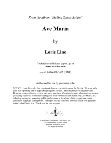Ave Maria (from Making Spirits Bright) (arr. Lorie Line)
