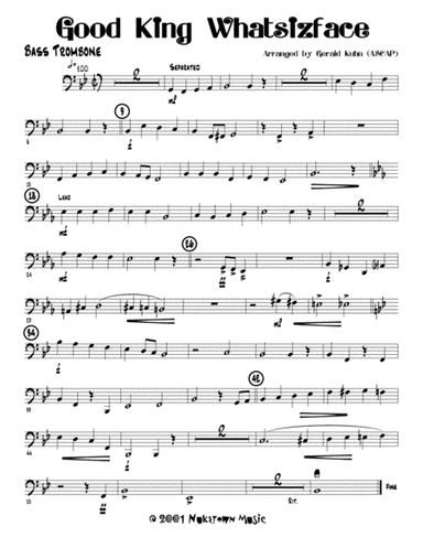 Good King Whatsizface (Wenceslas) (arr. Gerald Kuhn)