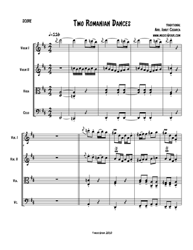 Two Romanian Dances (arr. Ionut Cosarca)