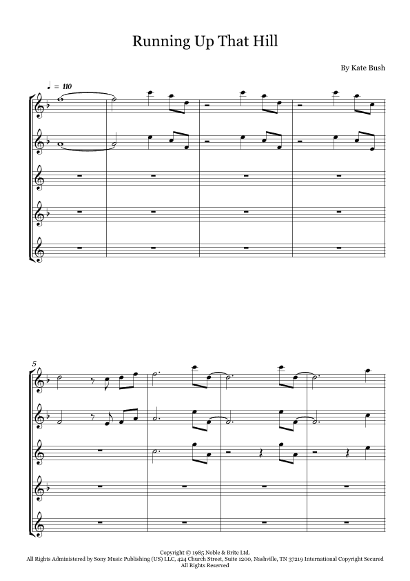 Running Up That Hill (arr. Fernanda Moura)