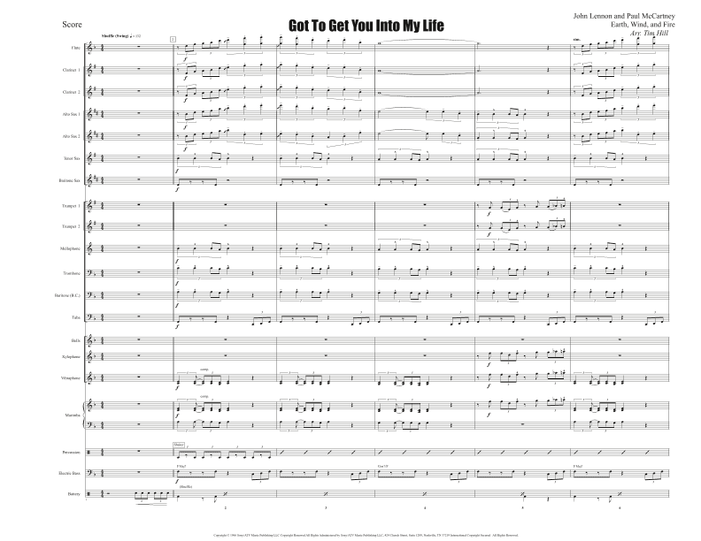 Got To Get You Into My Life (arr. Tim Hill)