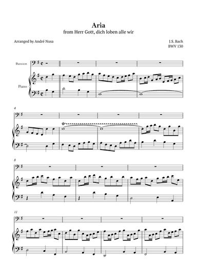Aria BWV 130 (arr. André Nusa)