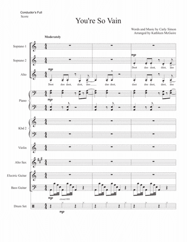You're So Vain (arr. Kathleen McGuire)