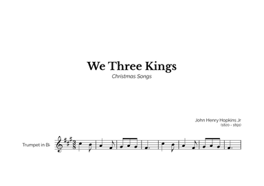 We Three Kings for Easy Trumpet Solo (arr. Marcos Soares)