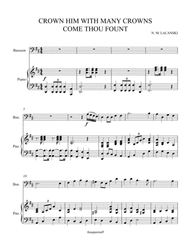 Crown Him with Many Crowns and Come Thou Fount (arr. Nick Lacanski)