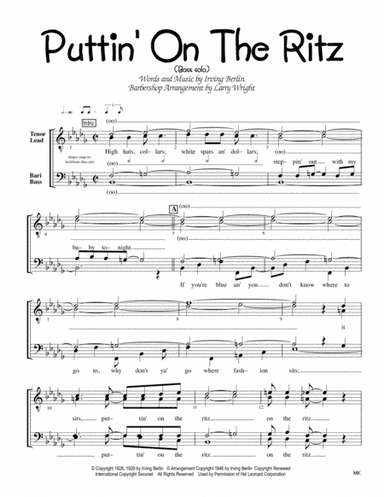 Puttin' On The Ritz (arr. Larry Wright)
