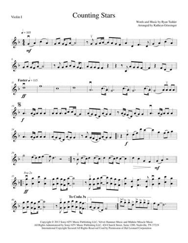 Counting Stars (arr. Kathryn Griesinger)