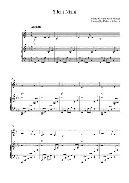 Silent Night (arr. Kaiserin Rebecca)