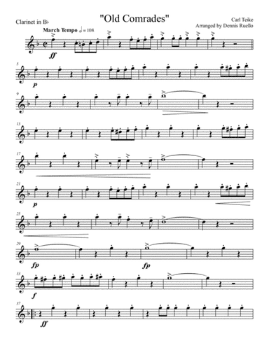 Old Comrades - German Band - Oktoberfest - Parts Only (arr. Dennis Ruello)