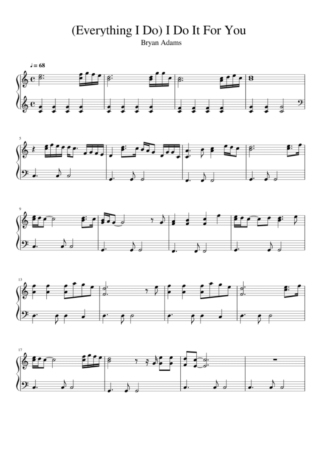 (everything I Do) I Do It For You (arr. Eduardo Sabino)