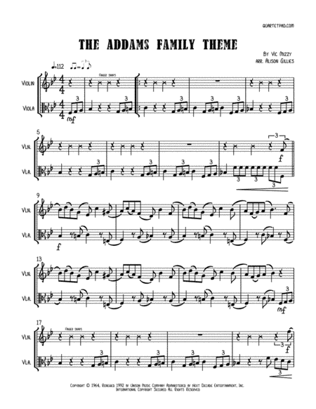 Addams Family Theme (arr. Alison Gillies)