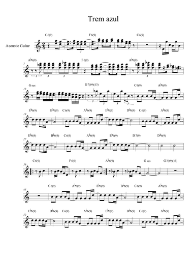 O Trem Azul (arr. Bruno Malaguti)