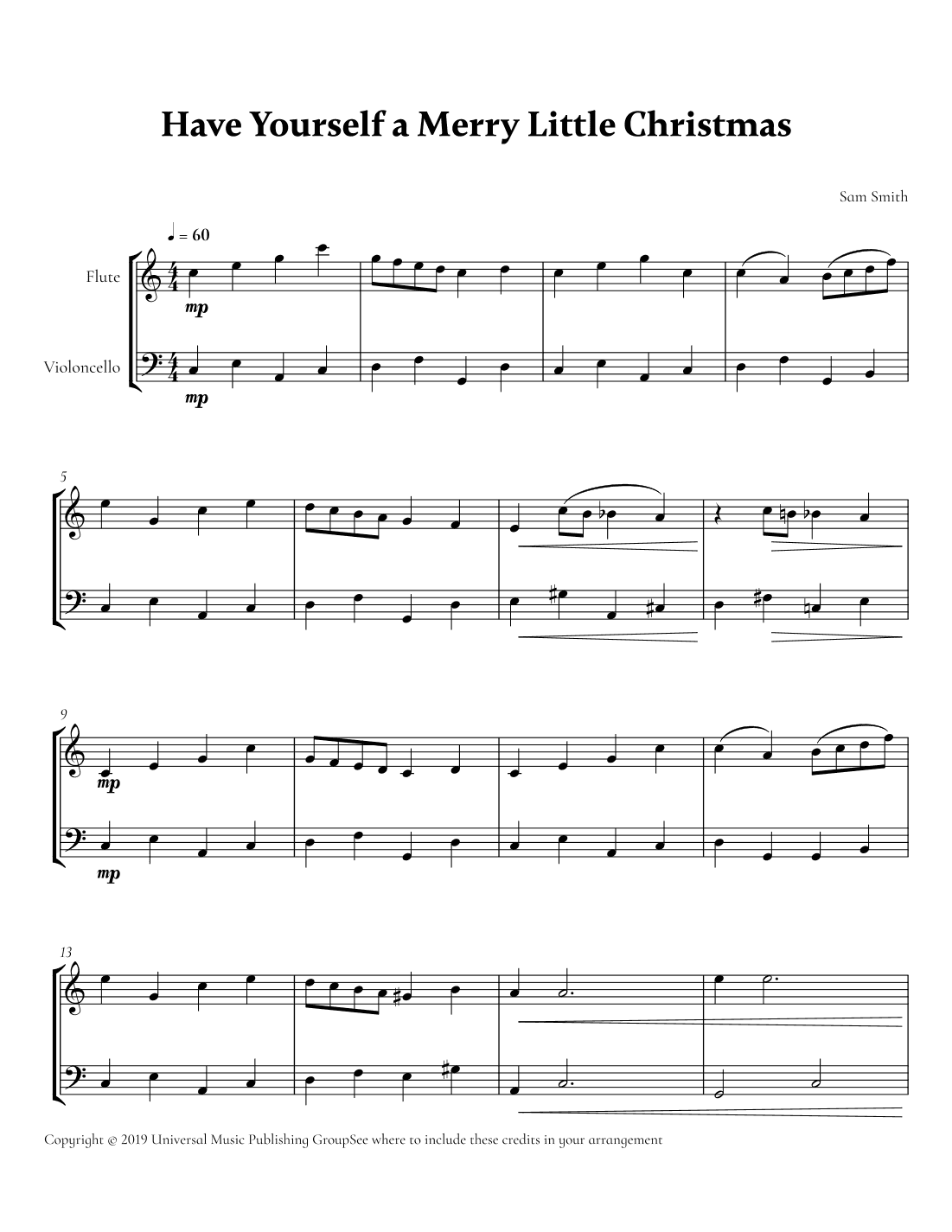 Have Yourself A Merry Little Christmas (arr. Cadenza Editions)