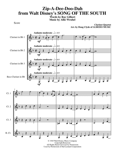Zip-A-Dee-Doo-Dah (arr. Doug Clyde)