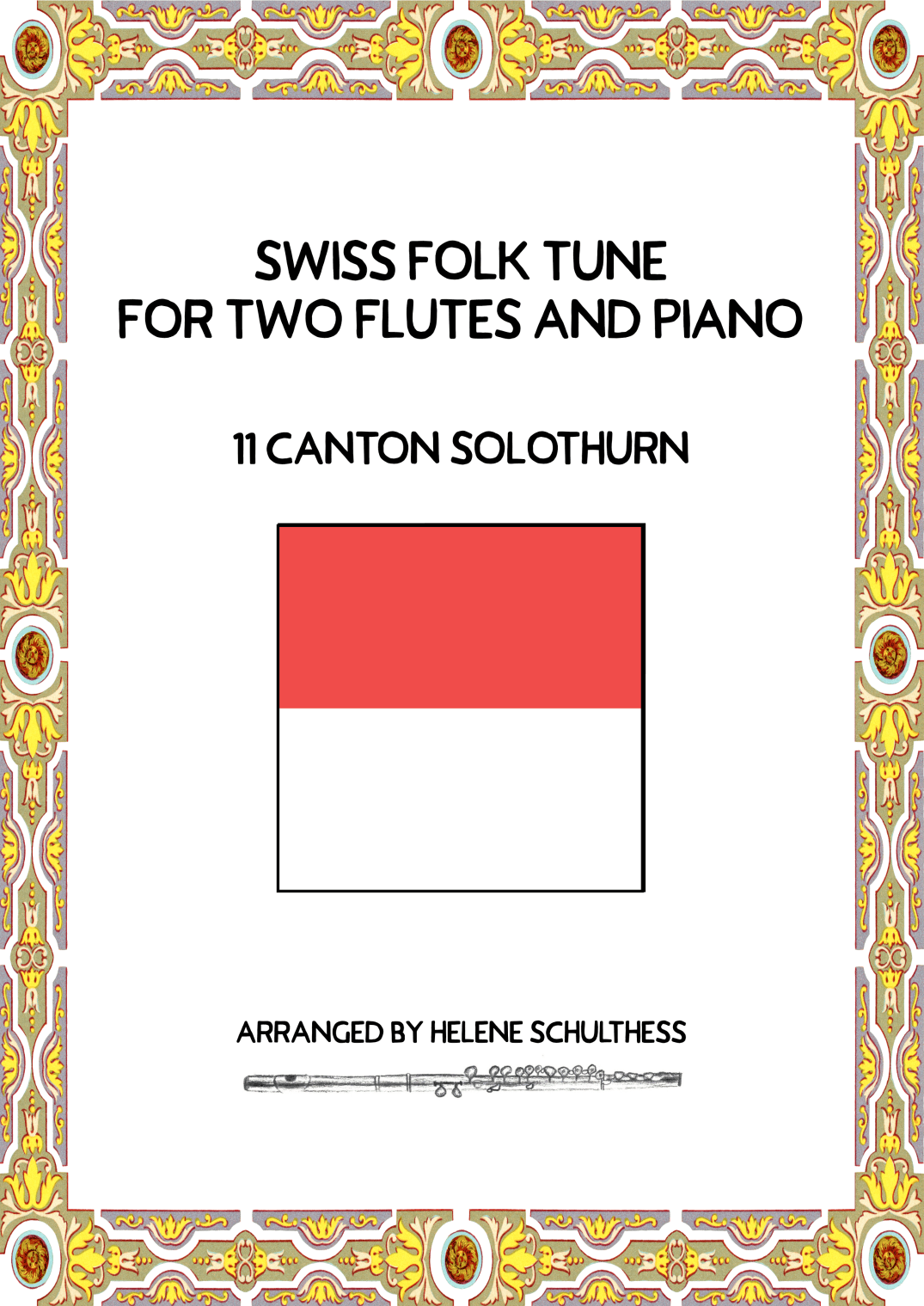 Swiss Folk Dance for two flutes and piano – 11 Canton Solothurn – Bruder lustig-Polka (arr. Helene Schulthess)