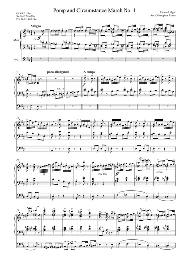 Pomp and Circumstance March No 1 (arr. Christopher Evans)