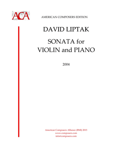 [Liptak] Sonata for Violin and Piano