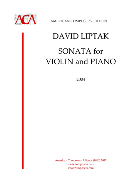 [Liptak] Sonata for Violin and Piano